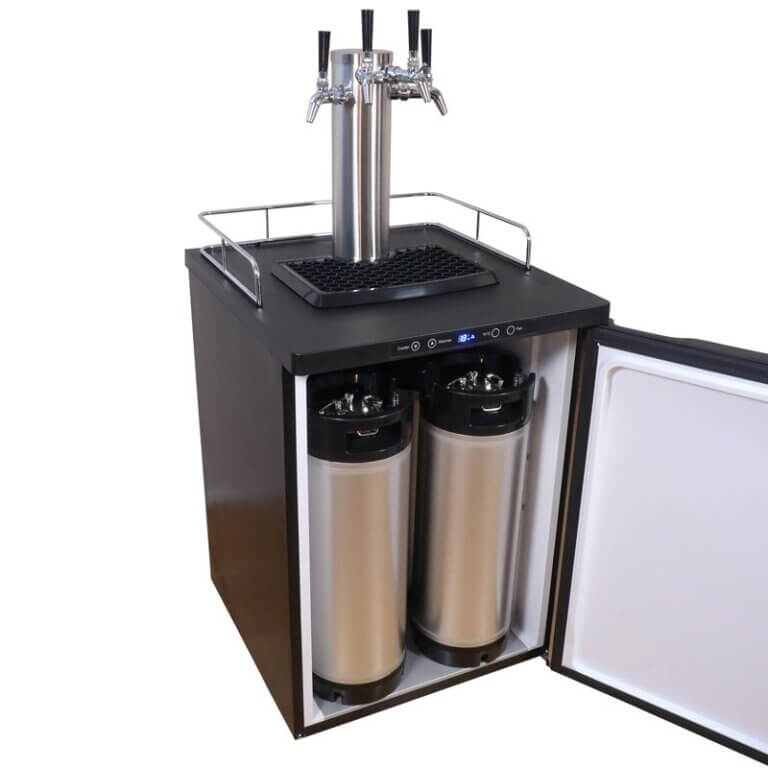 Kegerator Kegland X m/3 haner og plads til 4 19 L Corny Keg Land X